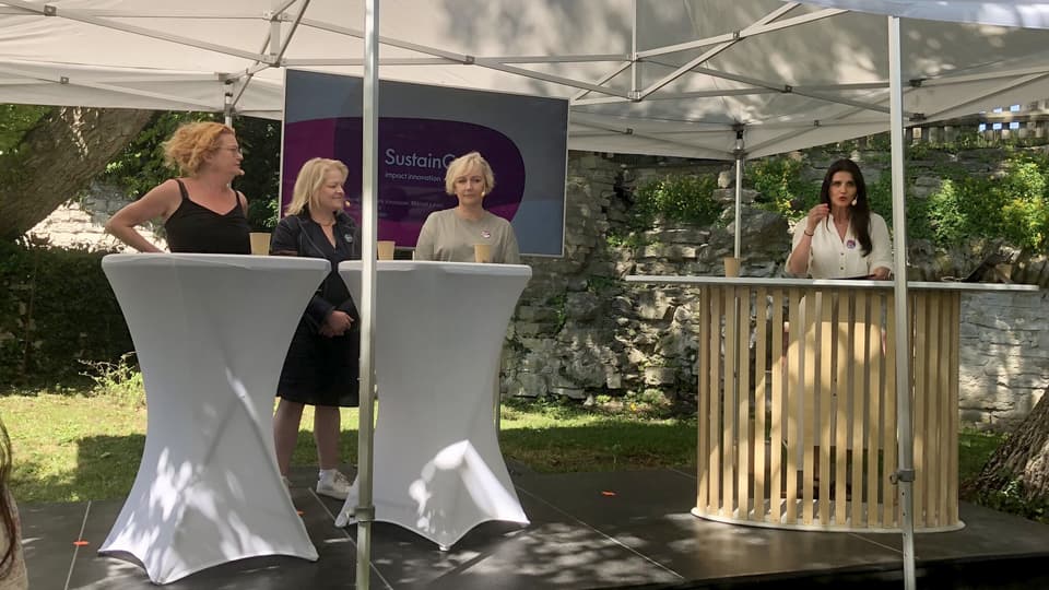 Four women in a panel debate at Almedalen.